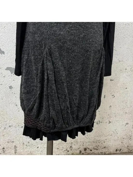 NWT Vintage Y2K C’fait Pour Vous Paris Technical Mixed-Media Dress - Picture 7 of 8